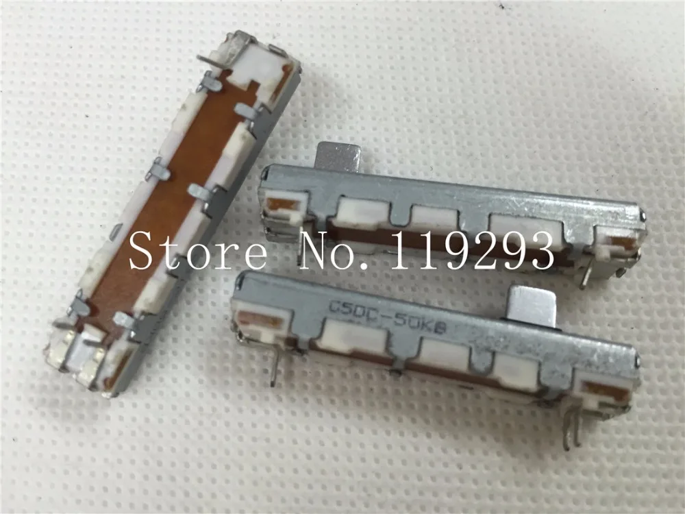 

[BELLA]Direct import of Japanese ALPS potentiometer slide sliding 4 cm mixer fader Single 50K--10PCS/LOT