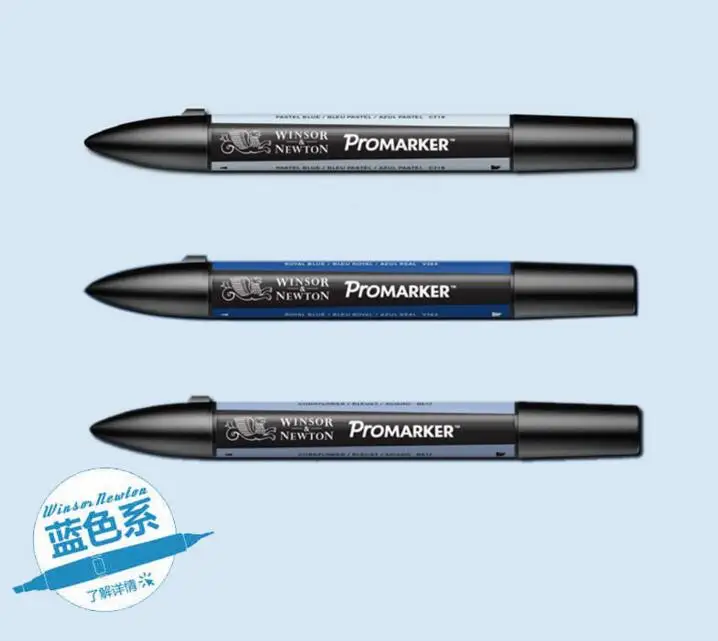 Winsor Newton Pro Marker Design Promarker Blue Tone