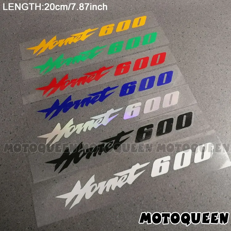 2PCS Motorcycle body Wheels Fairing Helmet Tank Pad decoration logo reflective Accessories Sticker Decals For Honda Hornet 600