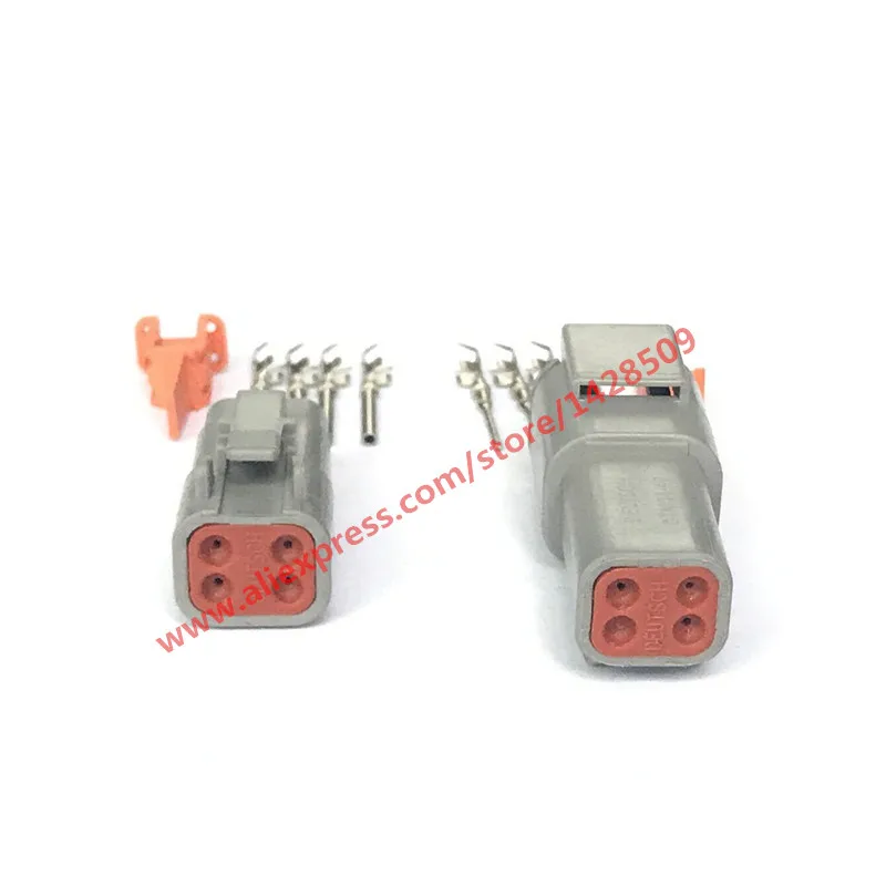 20 Sets 4 Pin DTM06-4S/ATM06-4S DTM04-4P/ATM04-4P DTM Series Female Male Electrical Auto Connector Automotive Plug