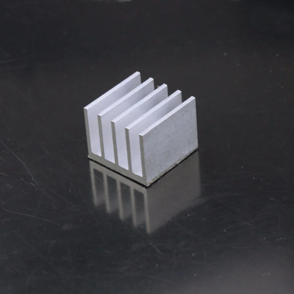 20 Pieces Gdstime Aluminum 20X20X15mm 3M Mini Small IC Chipset Heatsink Silver 20mm x 15mm