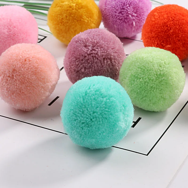 Multi tamanho pom 15mm 20mm 30mm 40mm pompones macios fofos artesanato de pelúcia diy pom poms bola furball decoração para casa cachecol suprimentos de costura