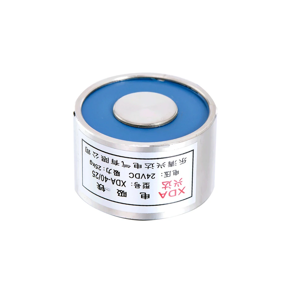 40/20 Holding Electric Sucker Electromagnet Magnet Dc 12V 24V Suction-cup Cylindrical Lifting 25KG Gallium Metal China