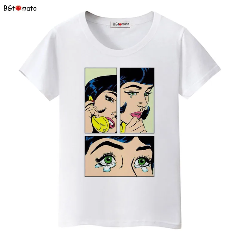 

BGtomato beautiful princess cool T-shirt women popular original brand shirts New arrival good quality comfortable casual shirts