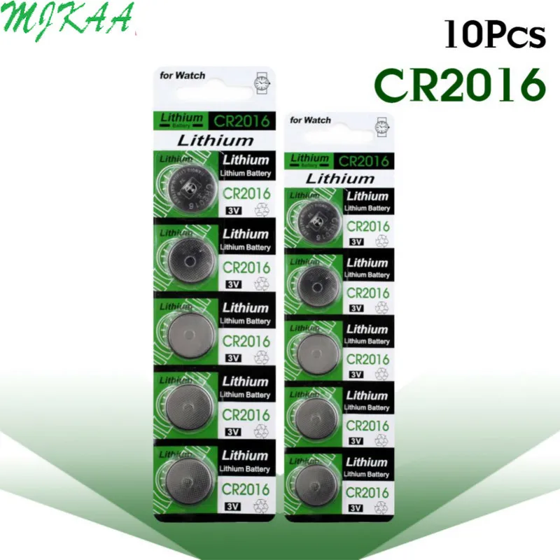 10pcs/pack CR2016 Button Batteries LM2016 BR2016 DL2016 Cell Coin Lithium Battery 3V CR 2016 For Watch Electronic Toy Remote