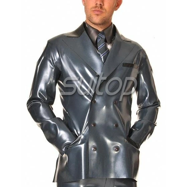 latex rubber garments jacket