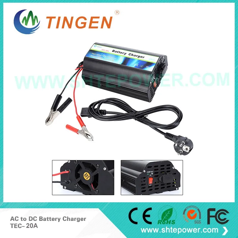 

intelligent 3 stage ac to dc 20 amp 24 volt battery charger deep cycle charging