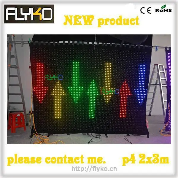 Xmas wedding Decor indoor Christmas led decoration video curtain