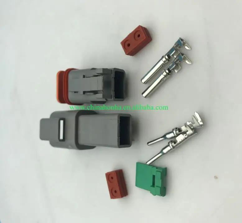 2 Pin Female Male DT Series Waterprooof Auto Plugs Car Connector DT04-2P AT04-2P DT06-2S AT06-2S For Deutsch