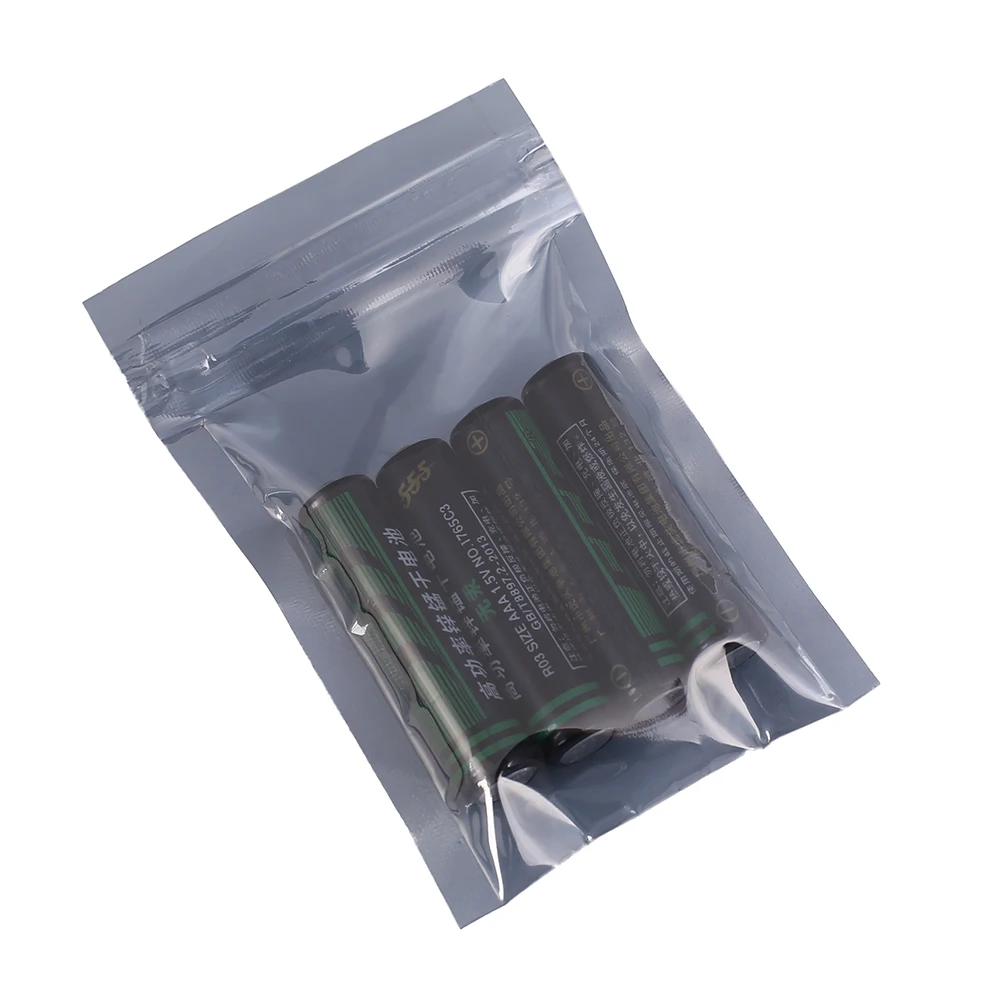 Waterproof Self Seal Zipper Lock Anti-Static Shielding Mylar Bags,Translucent High Barrier, Ziplock, 100PCs, 6x 9cm, 2.25x3.5 in