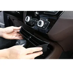 For BMW X1 F48 2016 2017 2018 Car Front Central Console Storage Box Holder Container ABS Auto Interior Accessories