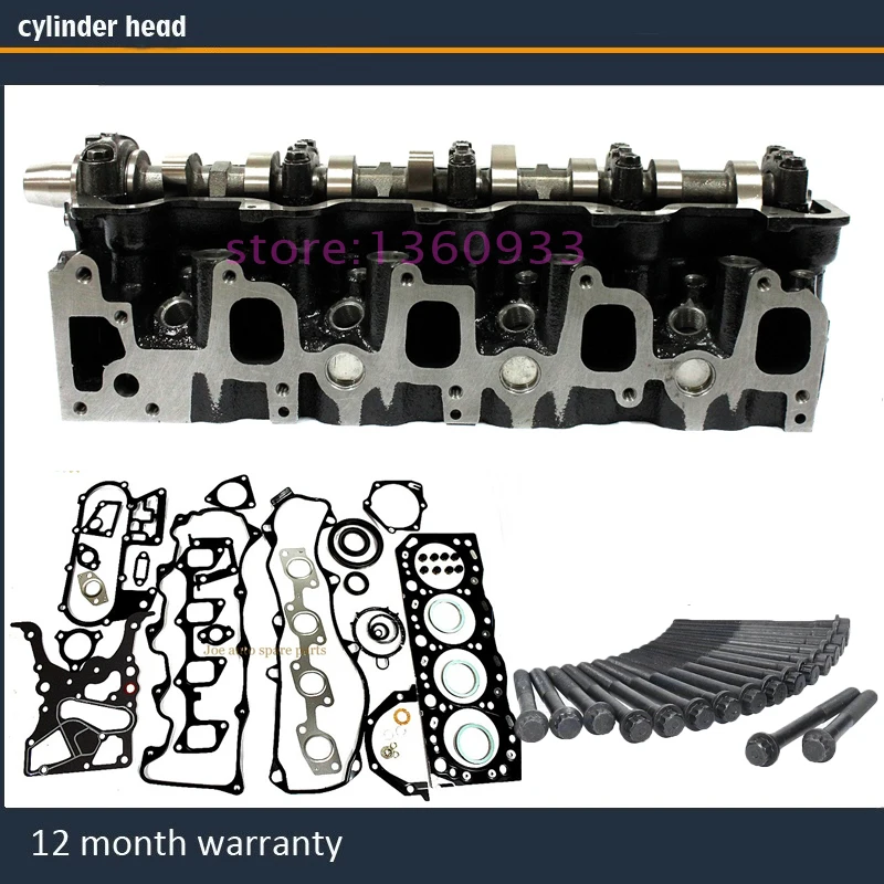 3L complete cylinder head assembly for Toyota Hilux 4Runner HiAce Land Cruiser Dyna 150 ToyoAce 2.8 D 8V with full gasket bolt