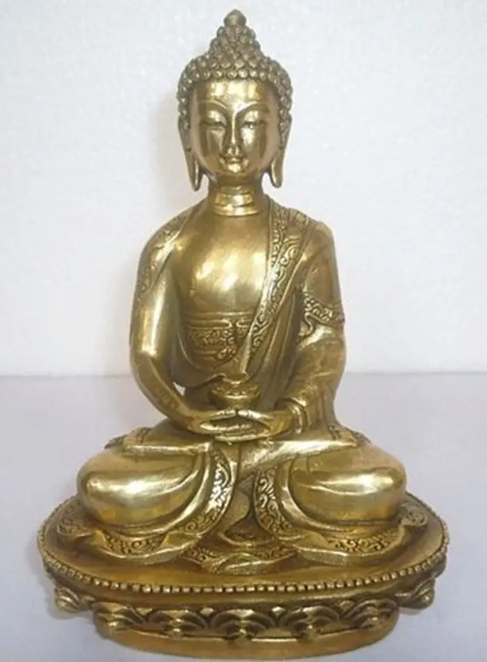 

Tibetan Buddhism Bronze Shakyamuni Sakyamuni Buddha Statue metal handicraft