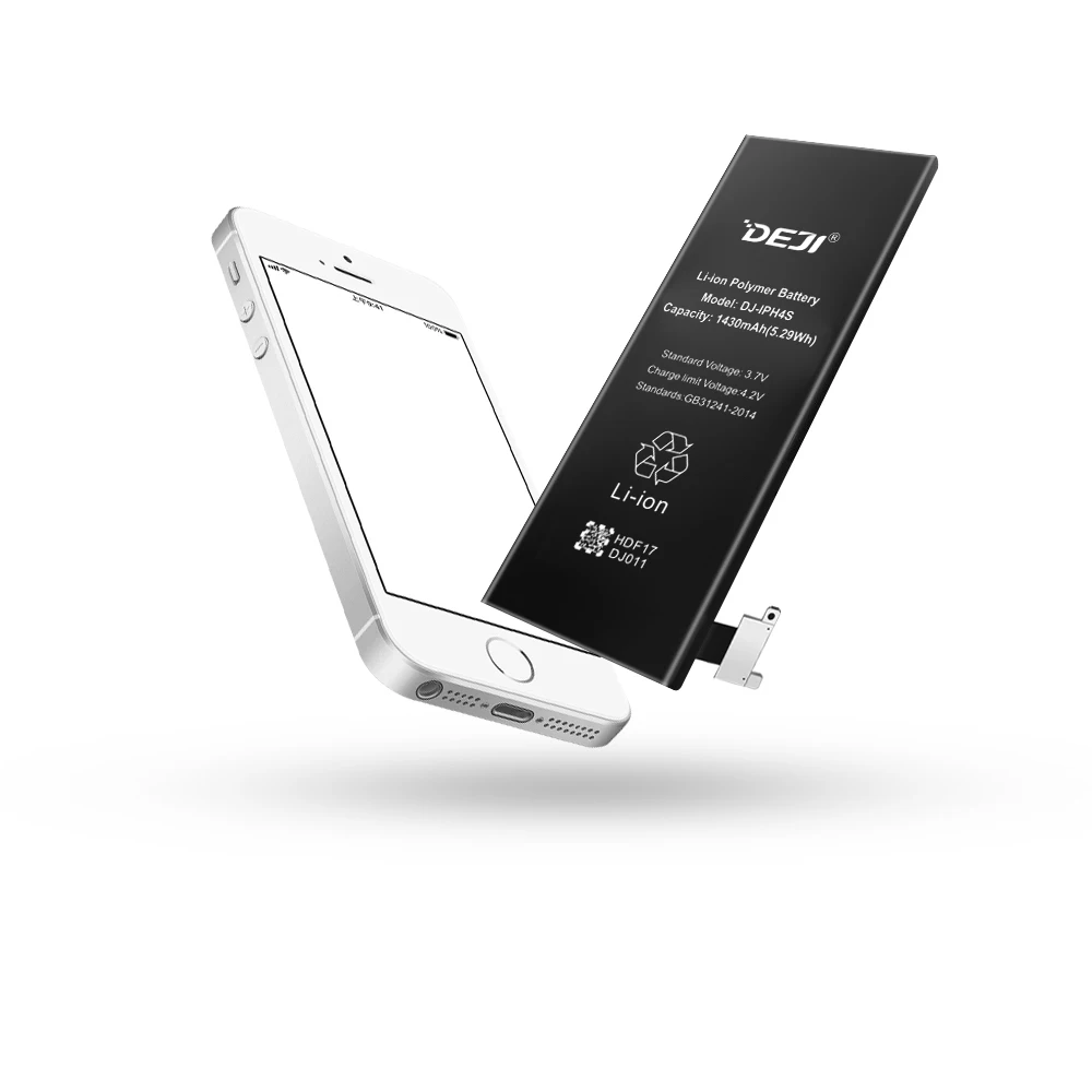 DEJI Original Li-Polymer Battery For iPhone 4GS/4S High Quality Real Capacity 1430mAh Internal Phone Batteries Replacement