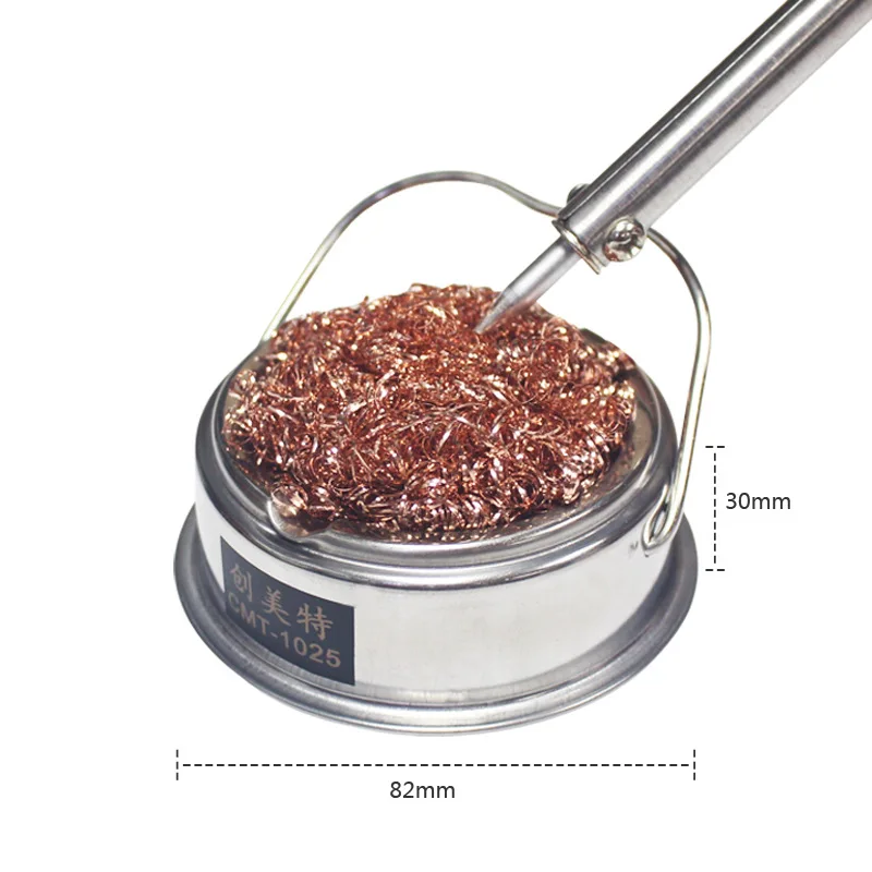 NOVFIX CMT-1025ลวดพร้อมขาตั้งเชื่อม Soldering Solder เหล็กเคล็ดลับทำความสะอาดผู้ถือหัวฉีดหัวฉีดทำความสะอาดหน่วยลูกสะอาด