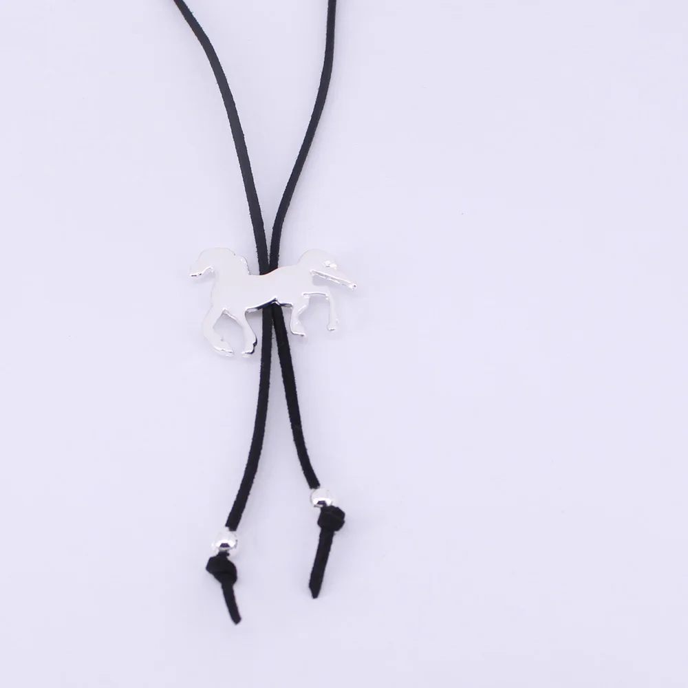 cute running horse chain necklace velvet horse necklaces gift