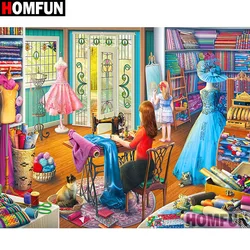 HOMFUN Full Square/Round Drill 5D DIY Diamond Painting