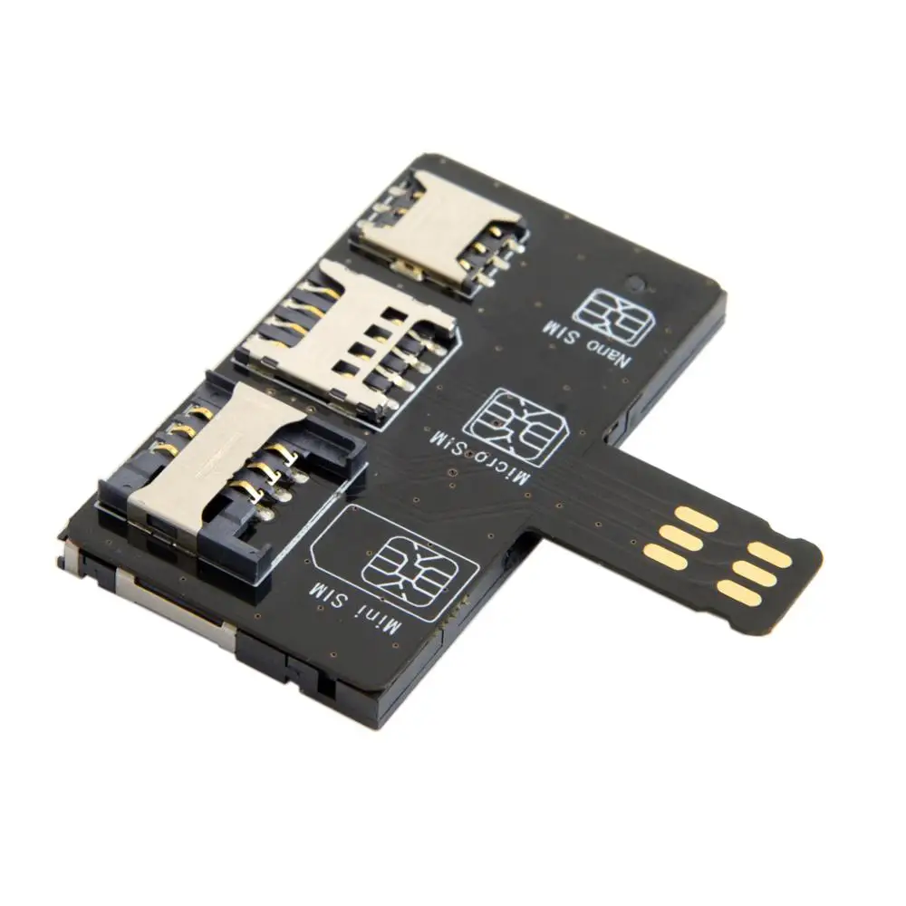 NEW External mobile phone card NANO SIM card extender Four in one  micro card converter for apple phone