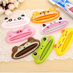 Cartoon Badezimmer Spender Zahnpasta 1 teil/los Schöne Tier Rohr Squeezer Einfach Squeeze Paste Spender Rollen Halter 8,8*4 cm