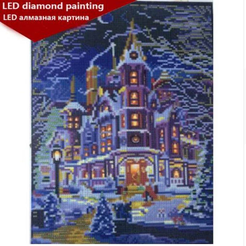 

LED Light Full Round Drill 5D DIY Diamond Painting 30x40cm Home decoration birthday gifts drop shipping