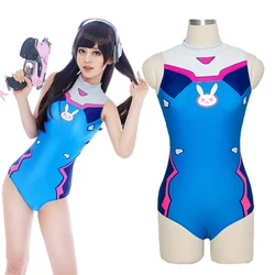 SUKUMIZU-Costume de Cosplay de Jeu OW D.VA, Maillot de Bain en IQUE dex, une Pièce, Sexy