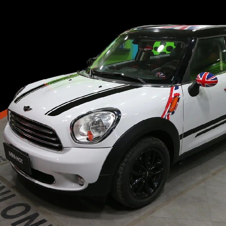 

Brand New Oracal Material UV Protected Car Head Sticker Black and Red Color For Mini Cooper Countryman