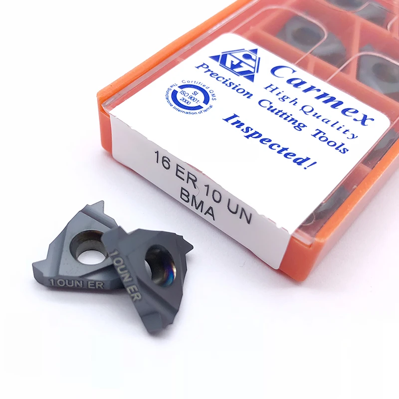 16ER 16IR 10UN 12UN 14UN 16UN 18UN 24UN 28UN BMA Carmex CNC Thread Carbide Inserts Lathe Turning Blade Tool