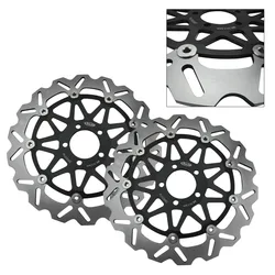 Front Brake Disk Disc Rotors For KAWASAKI ZZR 1100 1993-1999 & ZZR-1200 02-05 & ZX7RR 1996-2002 & ZX-9R 02-03 & ZX-12R 00-03