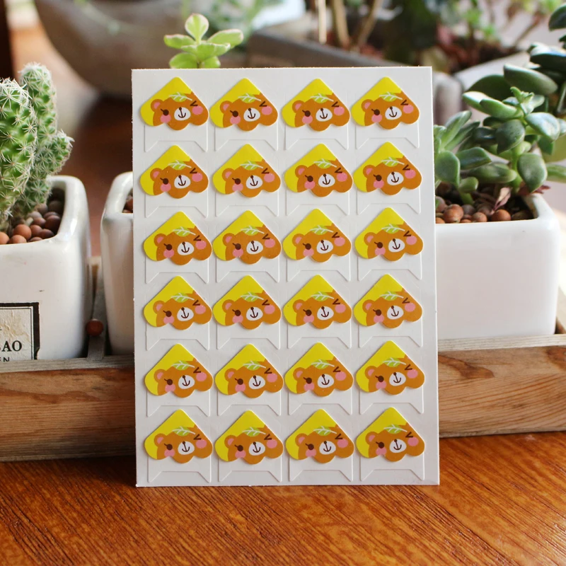 120 pcs/lot 5 sheets DIY Cute little animal Corner Paper Stickers for Photo Album Scrapbooking Handwork Frame albums Decoration