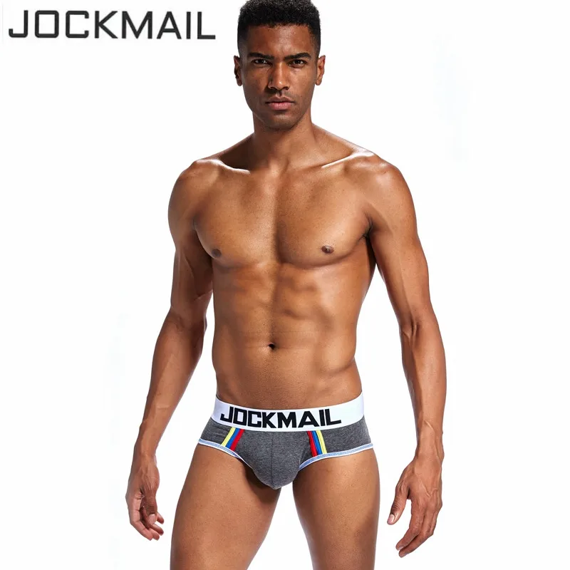 JOCKMAIL brand men underwear penis pouch sexy Push up gay penis pouch Men Briefs Male panties calzoncillos hombre Gay underwear