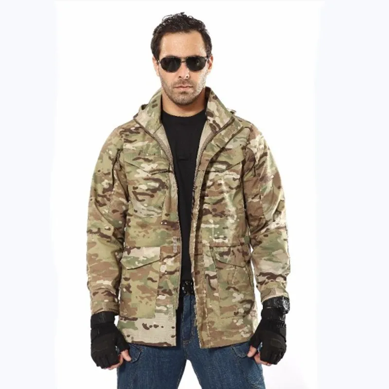 

M65 Tactical Windbreaker Men Women Camouflage Outdoor Sports Training Camping Hiking Overalls Jacket Male Hunting Coat Spring