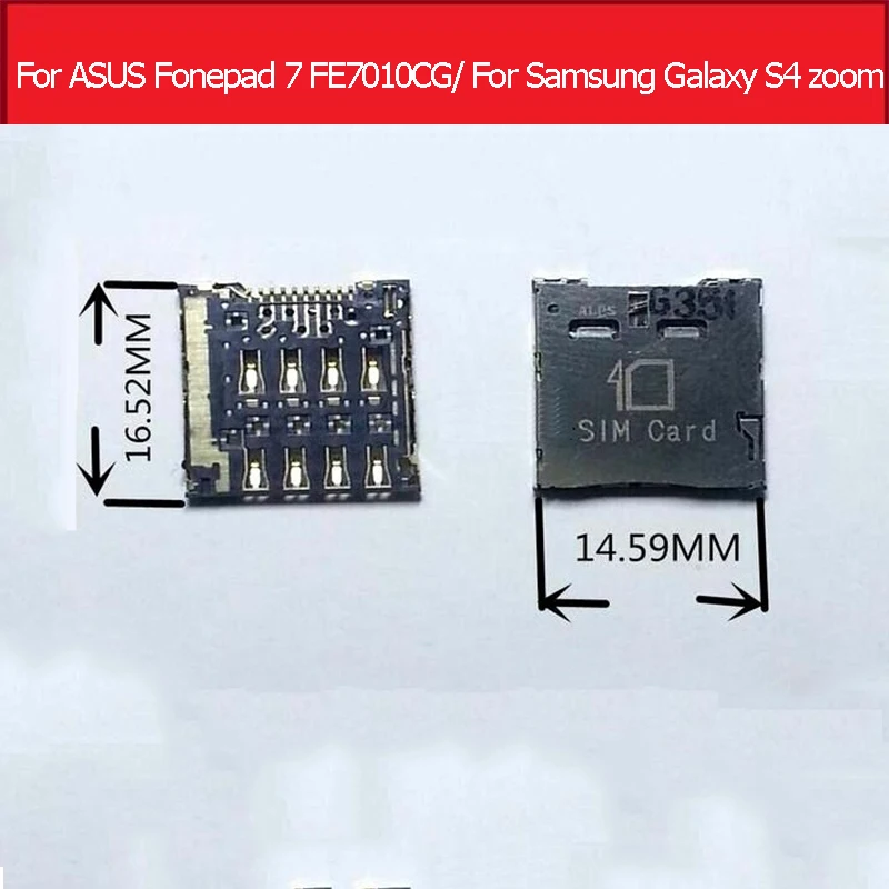 

Genuine Sim Card adapte for ASUS Fonepad 7 K004 FE7010CG Sim Card Socket for Samsung Galaxy S4 zoom C101 and I8730 Sim slot tray