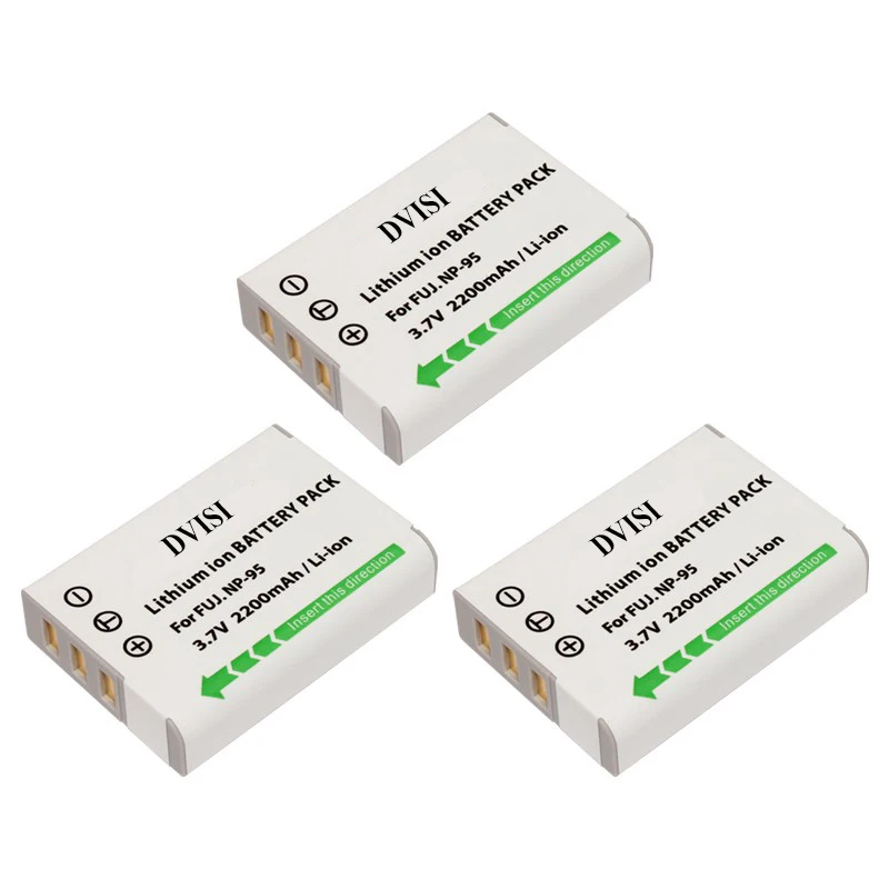 DVISI 2,2 Ач NP-95 NP 95 NP95 FNP95 Аккумуляторная батарея для Fujifilm X30 X100 X100S X100T XS1 FinePix F30 F31 Real 3D W1