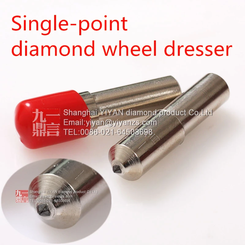 

Free shipping 10mm shank dia 48mm length flat head single point diamond grinding wheel dresser cutter dressing pen