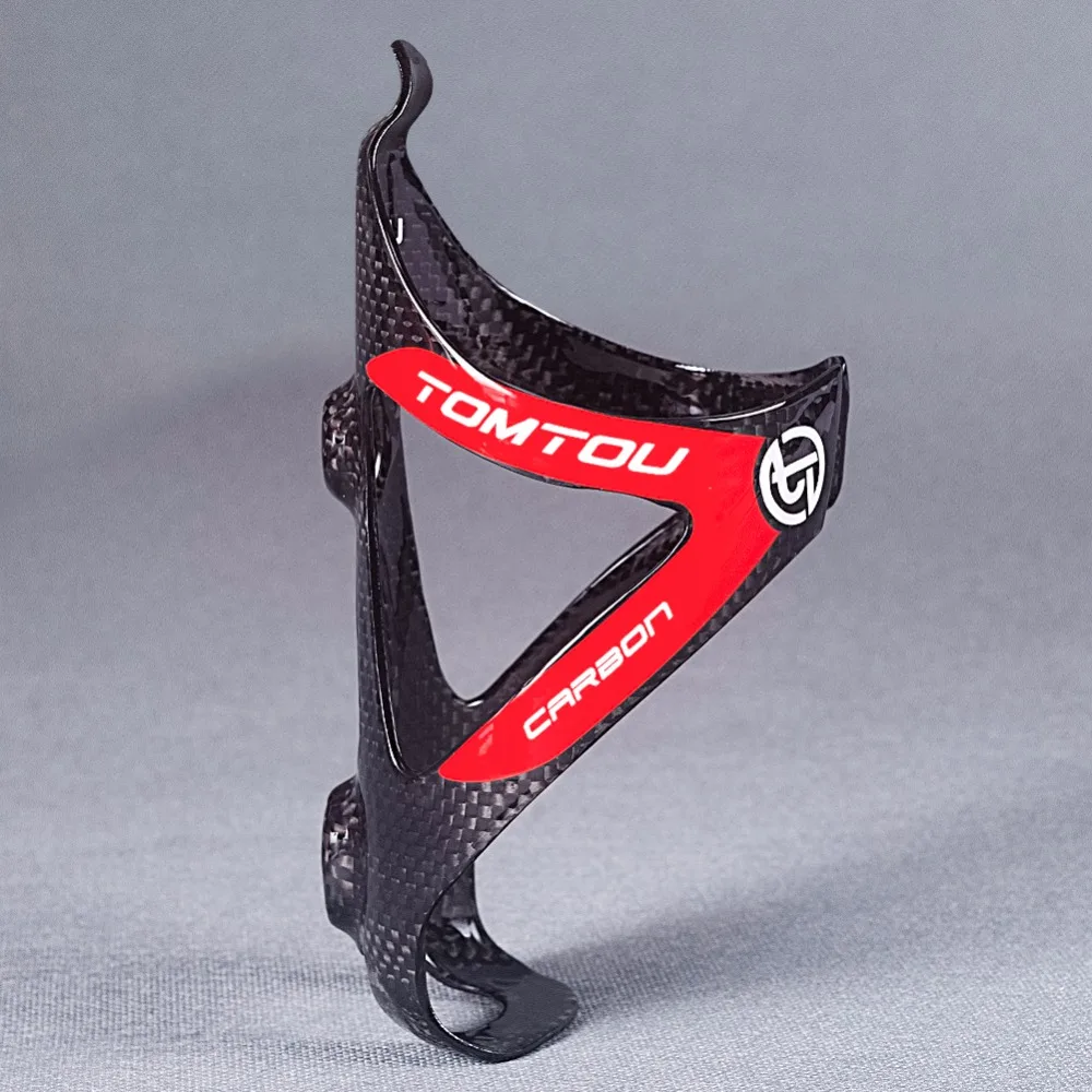 TOMTOU Ultra Light Carbon Fiber Bicycle Water Bottle Cage MTB Road Bike Bottle Holder Cycling Parts Bike Accessories