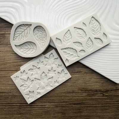 Przy Leaf Series Maple Leaves Mold Silicone Fondant Molds Cake Decorating Tools Clay Mould Aroma Moulds Handmade Resin