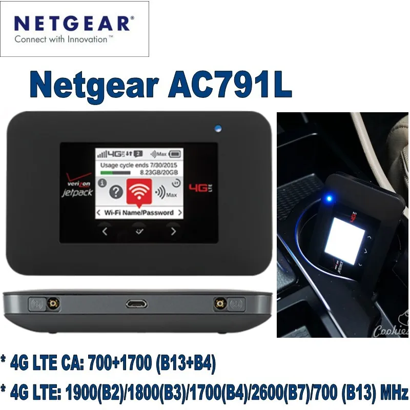 Netgear Verizon Jetpack 4G LTE Mobile Hotspot AC791L Plus antenne