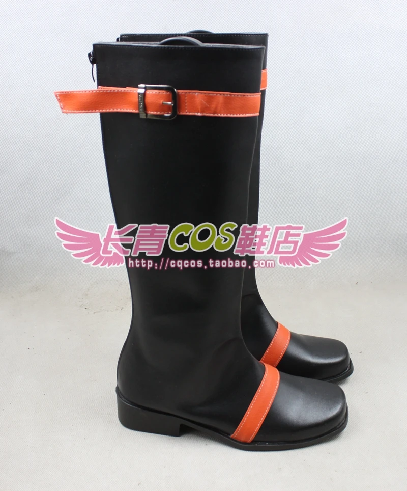 Ys: Felghana no Chikai Chester.Stoddart Black Cosplay Shoes Boots C006