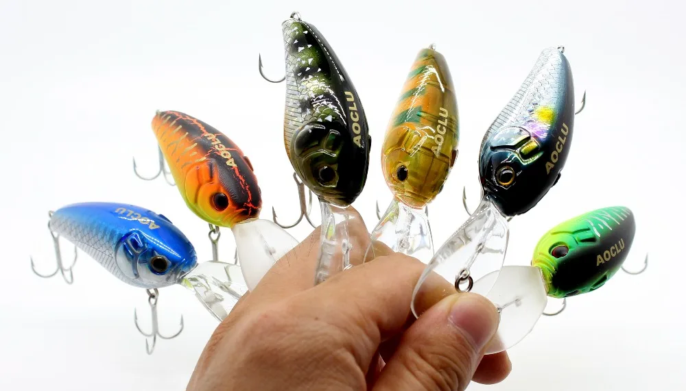 AOCLU-Schwimmende Tauchkurbel, harter Köder, Knaben köder, Salzwasser, Bootsfischerei, UV-Beschichtung, Glow, VMC-Haken, 90mm, 13G, 1,6 m – Detail 2