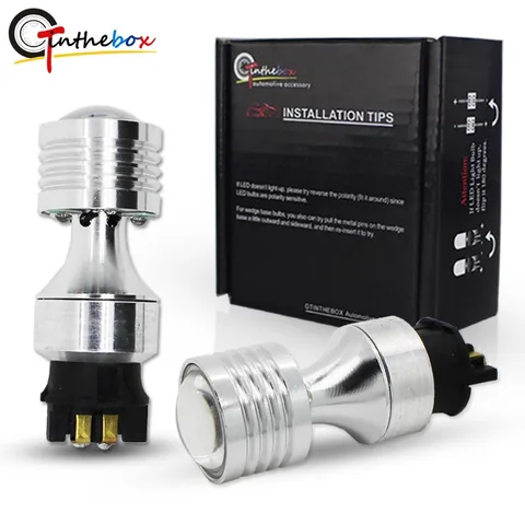 2 Шт. PW24W PWY24W Светодиодные Индикаторы 20 Вт Canbus Без Ошибок Для Audi BMW Дневные Ходовые Огни/сигналы Поворота Белый/ж...