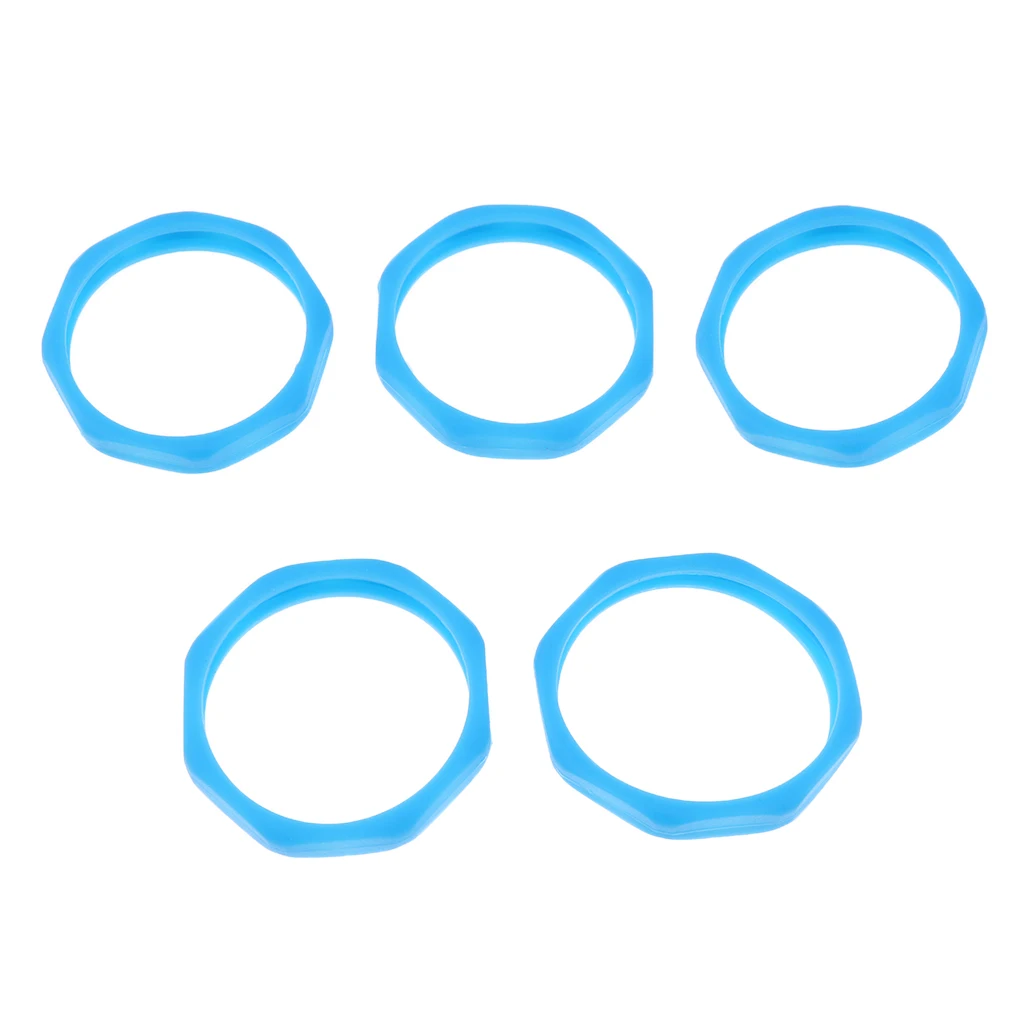 5 pcs Microphone Slip Anti-Rolling Protection Ring Mic Silicone Ring for Wireless Microphone Shock Mount