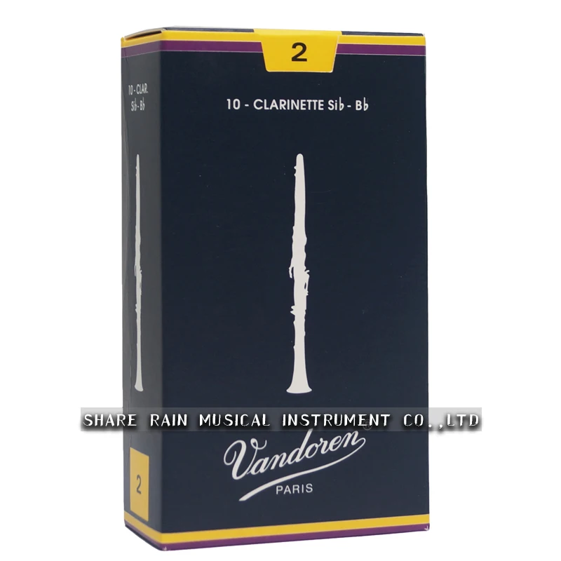 FRANCE Original Vandoren Traditional Bb Clarinet blue box Reeds / Reed for Clarinet Strength 2.0# 2.5 # 3.0# 3.5# Box of 10