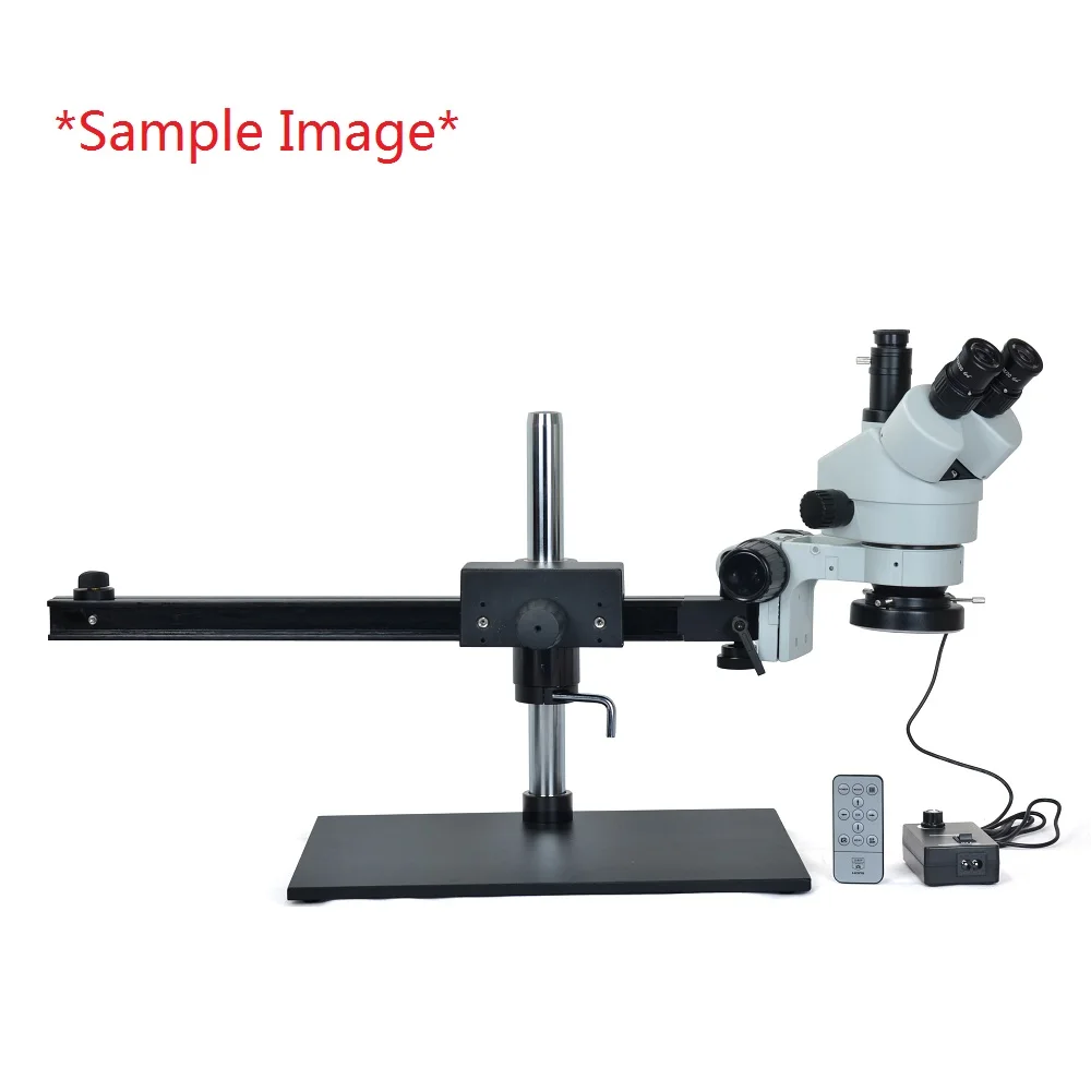 Heavy Duty 76mm Holder Boom Large Adjustable Stereo Microscope System Table Stand Long Arm