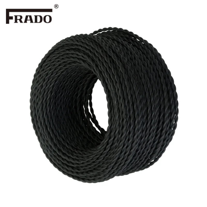 10 m / a lot of 2 x 0.75mm variety of old-fashioned twisted wire and cable textile cable retro wire