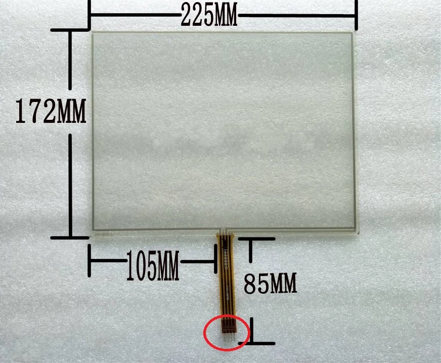 

225 мм * 172 мм новый 10,4 дюймовый резистивный сенсорный экран 4 строки zcr-3078