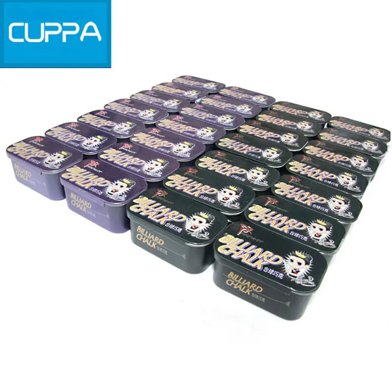 2016 New Arrival 2 Pcs/lot Cuppa Billiard Chalk Billiards Snooker Accessories Oily and Dry Billiard Chalks China