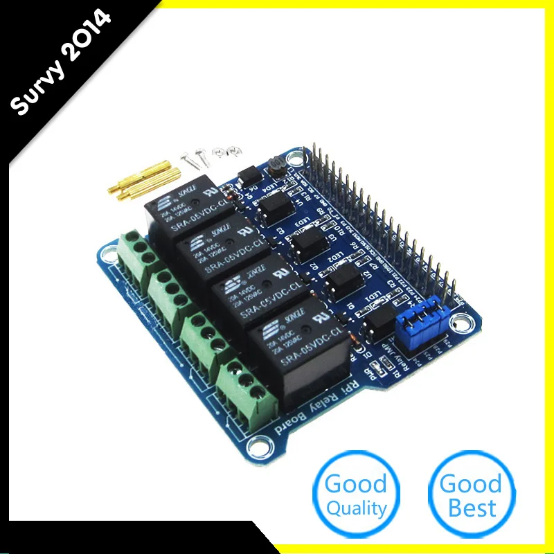 4-Channel raspberry pi relay Shield Module extension board for Raspberry Pi A+/B+/2 B/3B