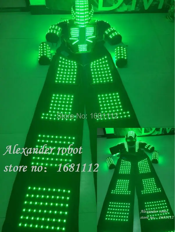 LED robot Costume  / LED Costume /LED Clothing/Light suits/ LED Robot suits/  david guetta robot