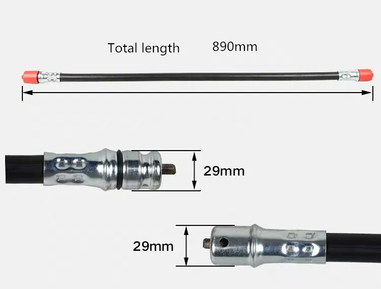 1pc Universal mower spare parts weeder tea picker soft shaft core brush cutter soft flexible shaft hose,harvester drive shaft