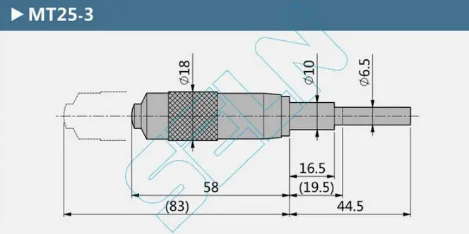 Messa a punto 0-25mm MT25 di Tipo A Vite di Misura Micrometro Manopola 1 PC